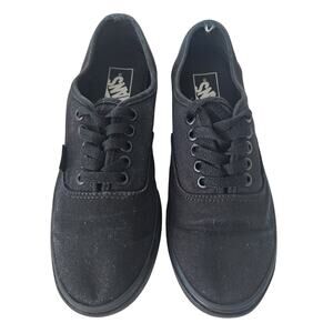 Vans Black Authentic Classic Lace Up Low Top Sneakers Men's 6.5 / Women's 8